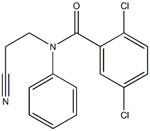 2,5-dichloro-N-(2-cyanoethyl)-N-phenylbenzamide Structure