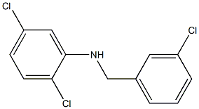 2,5-dichloro-N-[(3-chlorophenyl)methyl]aniline 구조식 이미지