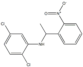 2,5-dichloro-N-[1-(2-nitrophenyl)ethyl]aniline 구조식 이미지