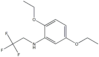 2,5-diethoxy-N-(2,2,2-trifluoroethyl)aniline Structure