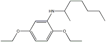 2,5-diethoxy-N-(heptan-2-yl)aniline Structure