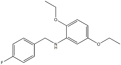 2,5-diethoxy-N-[(4-fluorophenyl)methyl]aniline 구조식 이미지