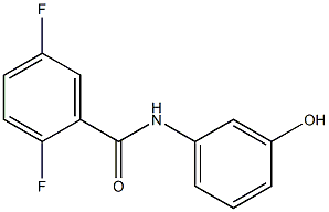 2,5-difluoro-N-(3-hydroxyphenyl)benzamide 구조식 이미지