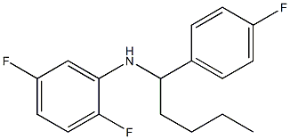 2,5-difluoro-N-[1-(4-fluorophenyl)pentyl]aniline 구조식 이미지