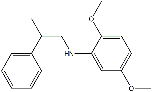 2,5-dimethoxy-N-(2-phenylpropyl)aniline 구조식 이미지