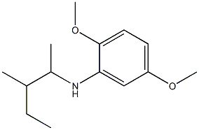 2,5-dimethoxy-N-(3-methylpentan-2-yl)aniline Structure