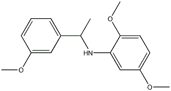2,5-dimethoxy-N-[1-(3-methoxyphenyl)ethyl]aniline Structure