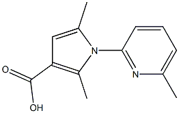2,5-dimethyl-1-(6-methylpyridin-2-yl)-1H-pyrrole-3-carboxylic acid 구조식 이미지