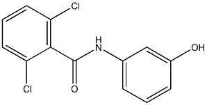 2,6-dichloro-N-(3-hydroxyphenyl)benzamide 구조식 이미지