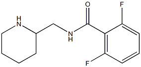 2,6-difluoro-N-(piperidin-2-ylmethyl)benzamide Structure