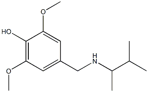 2,6-dimethoxy-4-{[(3-methylbutan-2-yl)amino]methyl}phenol Structure