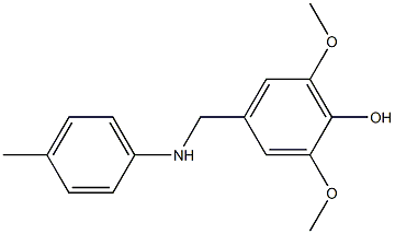 2,6-dimethoxy-4-{[(4-methylphenyl)amino]methyl}phenol Structure