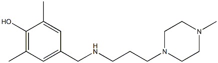 2,6-dimethyl-4-({[3-(4-methylpiperazin-1-yl)propyl]amino}methyl)phenol Structure