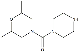 2,6-dimethyl-4-(piperazin-1-ylcarbonyl)morpholine Structure