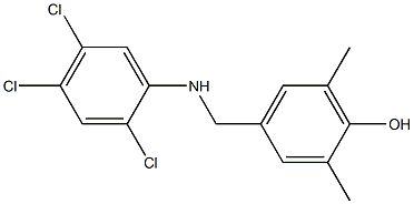 2,6-dimethyl-4-{[(2,4,5-trichlorophenyl)amino]methyl}phenol 구조식 이미지