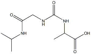 2-[({[2-(isopropylamino)-2-oxoethyl]amino}carbonyl)amino]propanoic acid 구조식 이미지