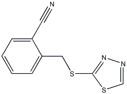 2-[(1,3,4-thiadiazol-2-ylsulfanyl)methyl]benzonitrile Structure