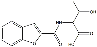 2-[(1-benzofuran-2-ylcarbonyl)amino]-3-hydroxybutanoic acid Structure