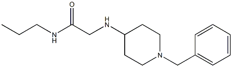 2-[(1-benzylpiperidin-4-yl)amino]-N-propylacetamide 구조식 이미지