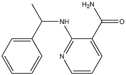 2-[(1-phenylethyl)amino]pyridine-3-carboxamide 구조식 이미지