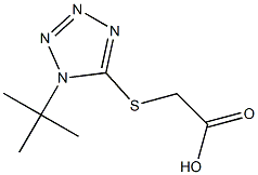 2-[(1-tert-butyl-1H-1,2,3,4-tetrazol-5-yl)sulfanyl]acetic acid 구조식 이미지