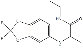 2-[(2,2-difluoro-2H-1,3-benzodioxol-5-yl)amino]-N-ethylpropanamide Structure