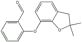 2-[(2,2-dimethyl-2,3-dihydro-1-benzofuran-7-yl)oxy]benzaldehyde 구조식 이미지