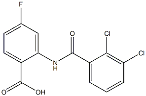 2-[(2,3-dichlorobenzene)amido]-4-fluorobenzoic acid Structure