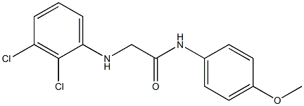 2-[(2,3-dichlorophenyl)amino]-N-(4-methoxyphenyl)acetamide Structure