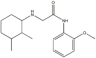 2-[(2,3-dimethylcyclohexyl)amino]-N-(2-methoxyphenyl)acetamide Structure