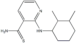 2-[(2,3-dimethylcyclohexyl)amino]pyridine-3-carbothioamide 구조식 이미지