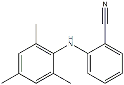 2-[(2,4,6-trimethylphenyl)amino]benzonitrile Structure