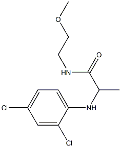 2-[(2,4-dichlorophenyl)amino]-N-(2-methoxyethyl)propanamide 구조식 이미지