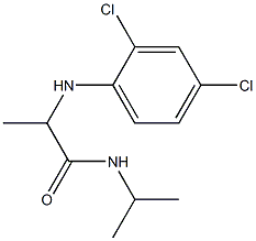 2-[(2,4-dichlorophenyl)amino]-N-(propan-2-yl)propanamide Structure