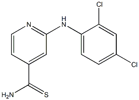 2-[(2,4-dichlorophenyl)amino]pyridine-4-carbothioamide 구조식 이미지