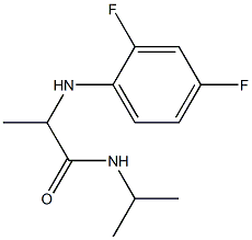 2-[(2,4-difluorophenyl)amino]-N-(propan-2-yl)propanamide 구조식 이미지