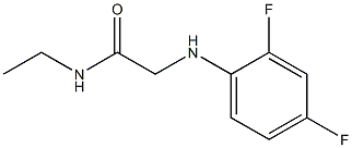 2-[(2,4-difluorophenyl)amino]-N-ethylacetamide Structure