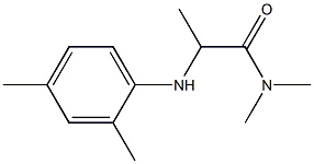 2-[(2,4-dimethylphenyl)amino]-N,N-dimethylpropanamide Structure