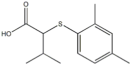 2-[(2,4-dimethylphenyl)sulfanyl]-3-methylbutanoic acid Structure