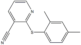 2-[(2,4-dimethylphenyl)sulfanyl]pyridine-3-carbonitrile 구조식 이미지