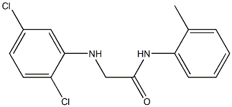 2-[(2,5-dichlorophenyl)amino]-N-(2-methylphenyl)acetamide Structure