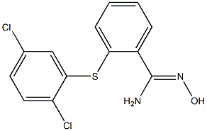 2-[(2,5-dichlorophenyl)sulfanyl]-N'-hydroxybenzene-1-carboximidamide Structure