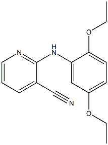 2-[(2,5-diethoxyphenyl)amino]pyridine-3-carbonitrile 구조식 이미지