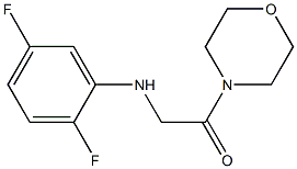 2-[(2,5-difluorophenyl)amino]-1-(morpholin-4-yl)ethan-1-one Structure