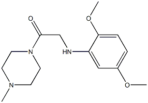 2-[(2,5-dimethoxyphenyl)amino]-1-(4-methylpiperazin-1-yl)ethan-1-one 구조식 이미지