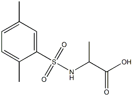 2-[(2,5-dimethylbenzene)sulfonamido]propanoic acid Structure