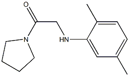 2-[(2,5-dimethylphenyl)amino]-1-(pyrrolidin-1-yl)ethan-1-one 구조식 이미지