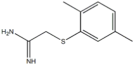 2-[(2,5-dimethylphenyl)sulfanyl]ethanimidamide Structure