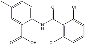2-[(2,6-dichlorobenzene)amido]-5-methylbenzoic acid Structure