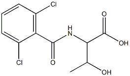 2-[(2,6-dichlorophenyl)formamido]-3-hydroxybutanoic acid 구조식 이미지